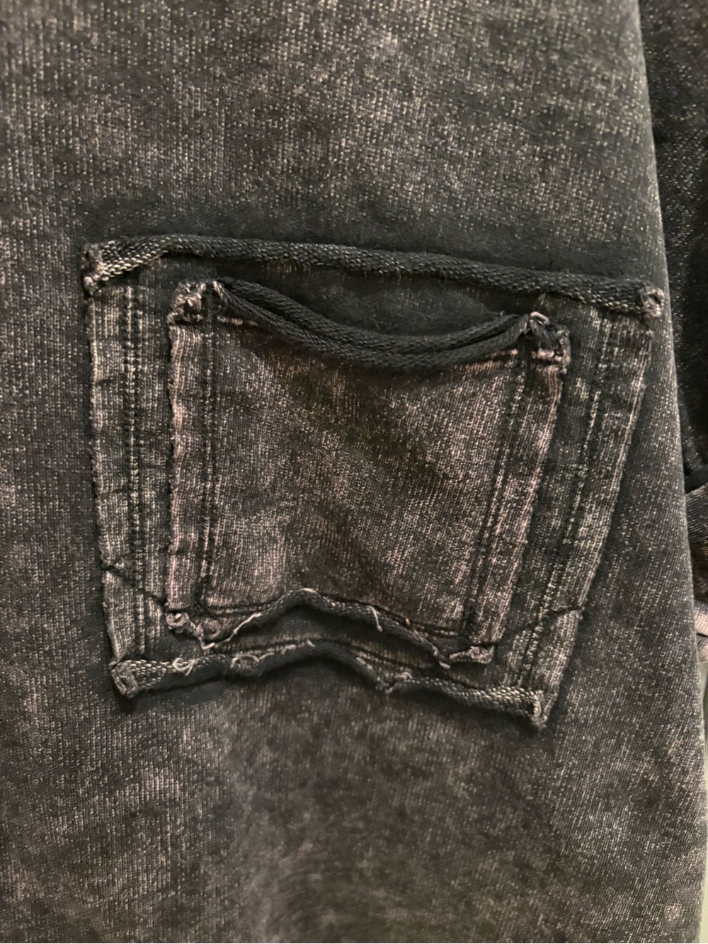 Zenana Purple Mineral Wash Pocket Tee - Picture 2 of 5